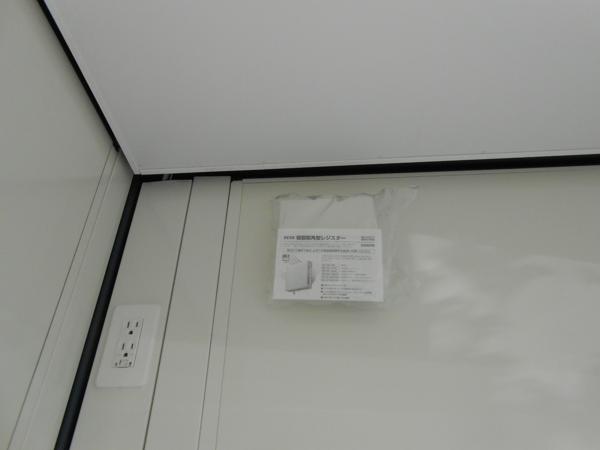 群馬県館林店/展示場の新棟ユニットハウス・プレハブ・コンテナハウス38MSL(2.43坪)の各設備の給気口