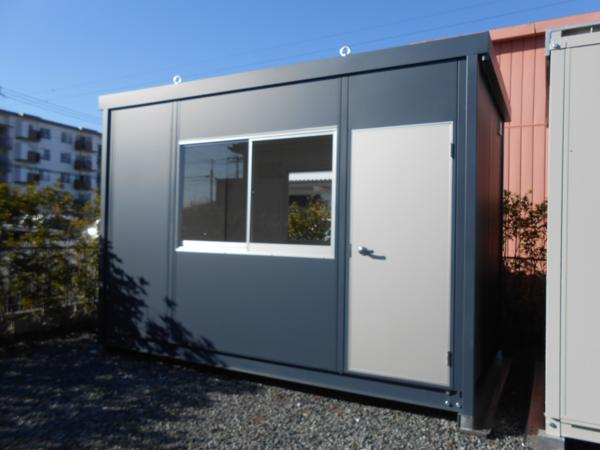 群馬県館林店/展示場の新棟ユニットハウス・プレハブ・コンテナハウス38MSL(2.43坪)の本体の外観