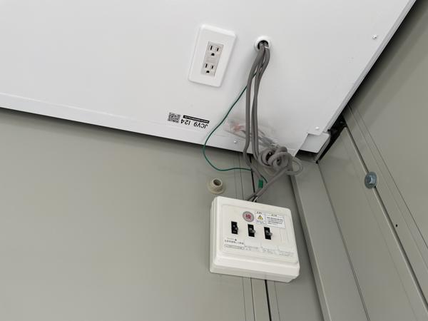 茨城県神栖店/展示場の中古ユニットハウス・プレハブ・コンテナハウスCT-32J(2.16坪)の各設備の分電盤