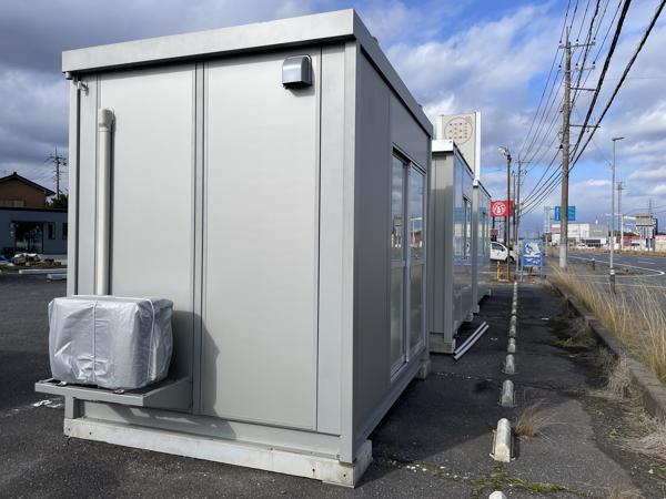 茨城県神栖店/展示場の新棟ユニットハウス・プレハブ・コンテナハウス29MSL(1.84坪)の本体の外観