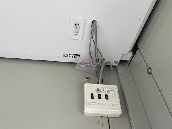 茨城県神栖店/展示場の中古ユニットハウス・プレハブ・コンテナハウスCT-32J(2.16坪)の各設備の分電盤