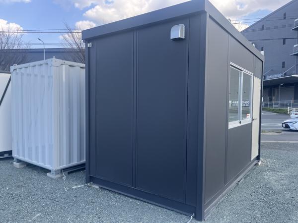 福岡県福岡東店/展示場の新棟ユニットハウス・プレハブ・コンテナハウス38MSL(2.43坪)の本体の外観