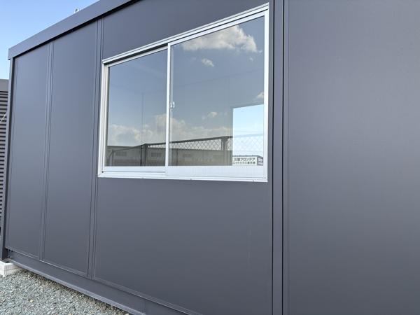 福岡県福岡東店/展示場の新棟ユニットハウス・プレハブ・コンテナハウス47MSL(3.02坪)の本体の外観