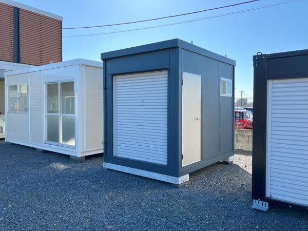 茨城県小美玉店/展示場の新棟ユニットハウス・プレハブ・コンテナハウス29MSL(1.84坪)の本体の外観