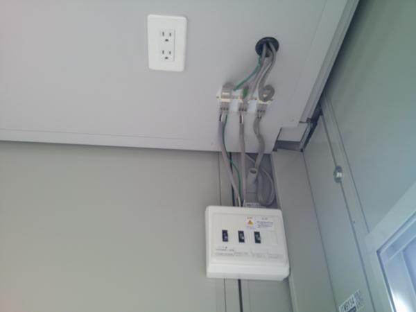 京都府木津川店/展示場の中古ユニットハウス・プレハブ・コンテナハウスCT-41J(2.83坪)の各設備の分電盤