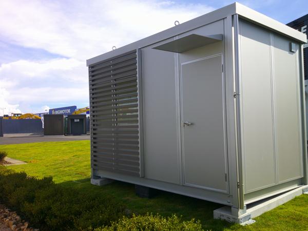 京都府木津川店/展示場の新棟ユニットハウス・プレハブ・コンテナハウス38MSL(2.43坪)の本体の外観