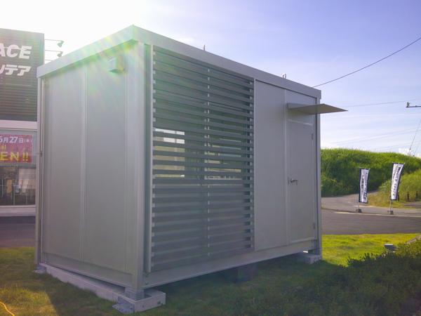 京都府木津川店/展示場の新棟ユニットハウス・プレハブ・コンテナハウス38MSL(2.43坪)の本体の外観