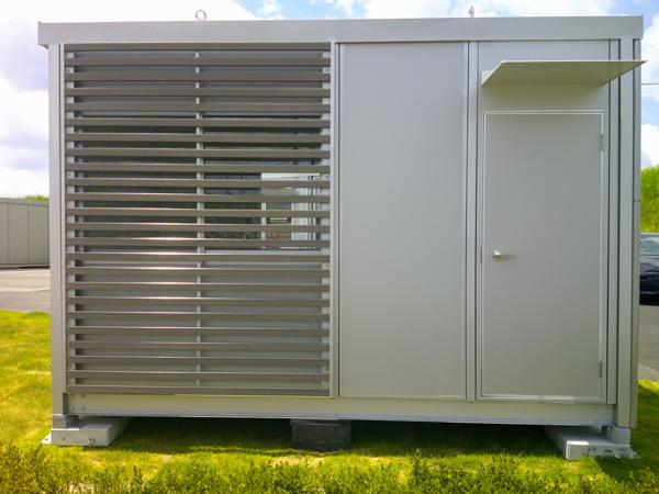 京都府木津川店/展示場の新棟ユニットハウス・プレハブ・コンテナハウス38MSL(2.43坪)の本体の外観