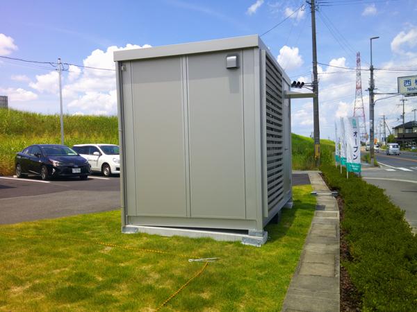 京都府木津川店/展示場の新棟ユニットハウス・プレハブ・コンテナハウス38MSL(2.43坪)の本体の外観