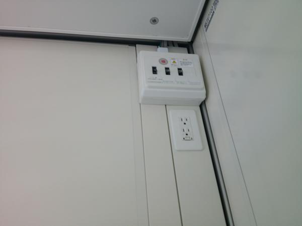 京都府木津川店/展示場の新棟ユニットハウス・プレハブ・コンテナハウス38MSL(2.43坪)の各設備の分電盤