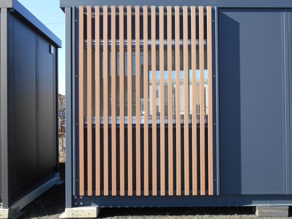 京都府宇治出張所/展示場の新棟ユニットハウス・プレハブ・コンテナハウス47MSL(3.02坪)の本体の外観