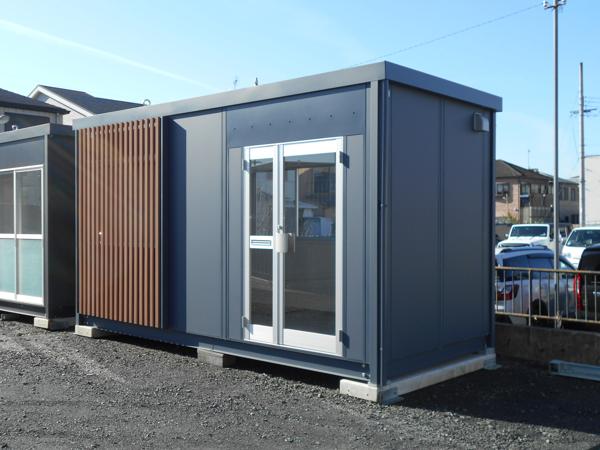 京都府宇治出張所/展示場の新棟ユニットハウス・プレハブ・コンテナハウス47MSL(3.02坪)の本体の外観