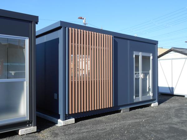 京都府宇治出張所/展示場の新棟ユニットハウス・プレハブ・コンテナハウス47MSL(3.02坪)の本体の外観