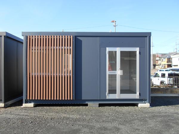 京都府宇治出張所/展示場の新棟ユニットハウス・プレハブ・コンテナハウス47MSL(3.02坪)の本体の外観