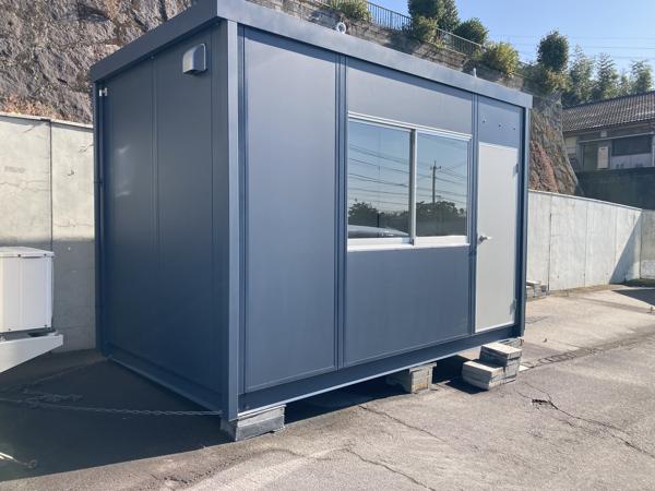 鹿児島県鹿児島出張所/展示場の新棟ユニットハウス・プレハブ・コンテナハウス38MSL(2.43坪)の本体の外観