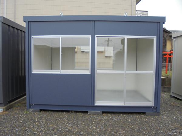 岐阜県大垣店/展示場の新棟ユニットハウス・プレハブ・コンテナハウス38MSL(2.43坪)の本体の外観