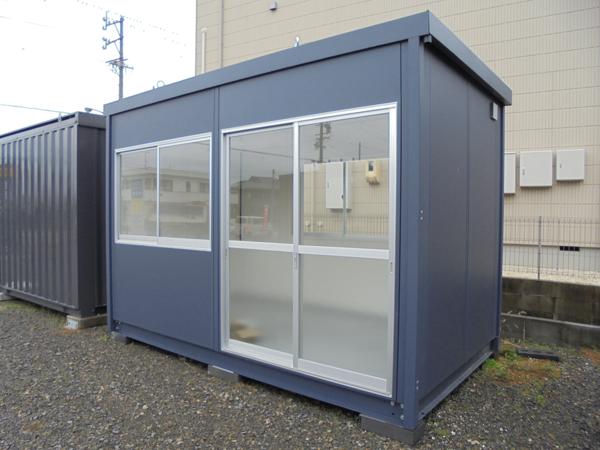 岐阜県大垣店/展示場の新棟ユニットハウス・プレハブ・コンテナハウス38MSL(2.43坪)の本体の外観
