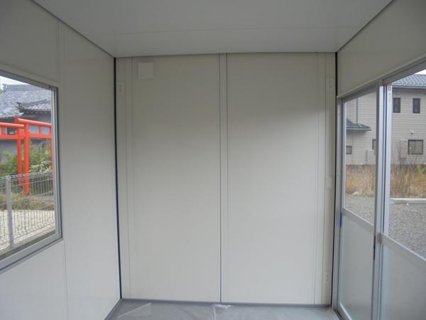 岐阜県大垣店/展示場の新棟ユニットハウス・プレハブ・コンテナハウス38MSL(2.43坪)の本体の内観