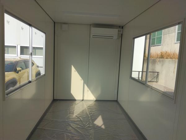 愛知県岡崎中央店/展示場の新棟ユニットハウス・プレハブ・コンテナハウス47MSL(3.02坪)の本体の内観