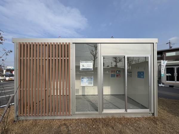 愛知県岡崎中央店/展示場の新棟ユニットハウス・プレハブ・コンテナハウス47MSL(3.02坪)の本体の外観