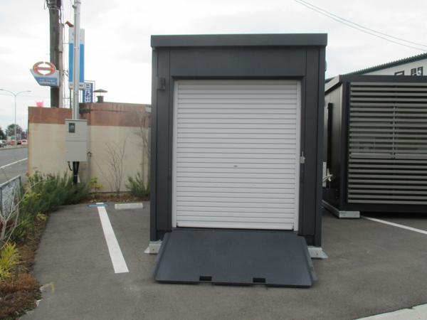 岩手県一関店/展示場の新棟ユニットハウス・プレハブ・コンテナハウス47MSL BIKE GARAGE(3.02坪)の本体の外観