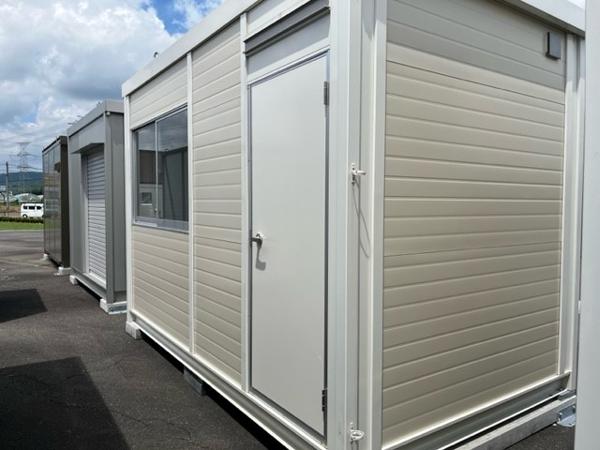 京都府木津川店/展示場の新棟ユニットハウス・プレハブ・コンテナハウス3MSD(2.40坪)の本体の外観