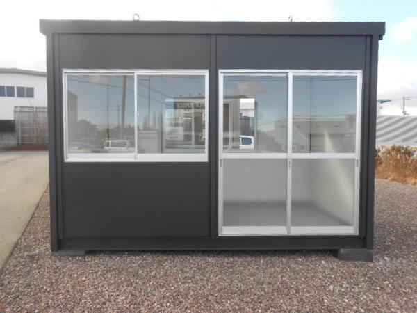 福島県郡山店/展示場の新棟ユニットハウス・プレハブ・コンテナハウス38MSL(2.46坪)の本体の外観