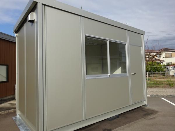 愛知県岡崎店/展示場の新棟ユニットハウス・プレハブ・コンテナハウス38MSL(2.43坪)の本体の外観
