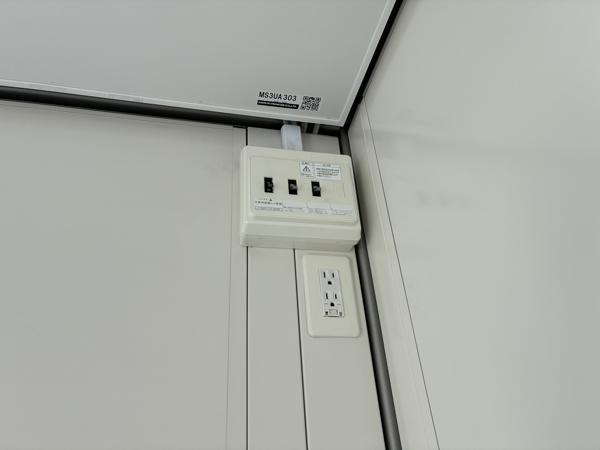 千葉県いすみ店/展示場の新棟ユニットハウス・プレハブ・コンテナハウス38MSL(2.43坪)の各設備の分電盤
