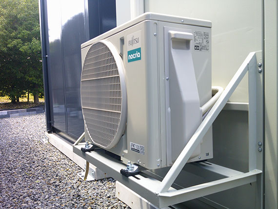 京都府 2.16坪 中古 CT-32J  AC付 外観　室外機