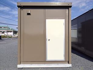 茨城県 ユニットハウス・プレハブ 2.83坪 CT-41J ウッド・ブラウン