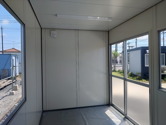 栃木県 ユニットハウス・プレハブ・コンテナハウス 3.02坪 新棟 47MSL 内観