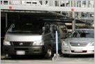 全ての段でハイルーフ車を収容可