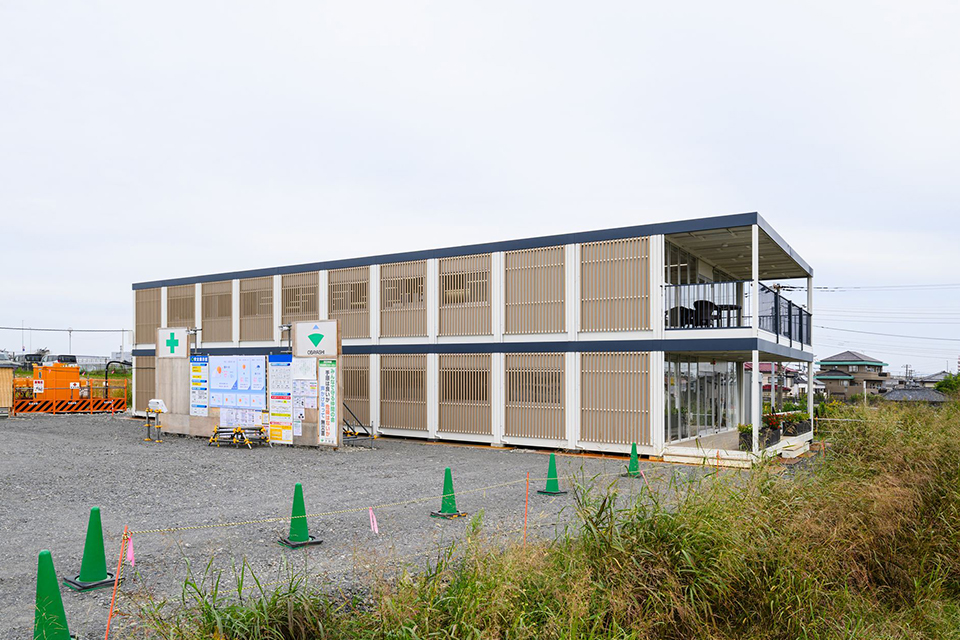 93MS1 11連棟 2階建て 外観 ユニットハウス・プレハブ・コンテナ