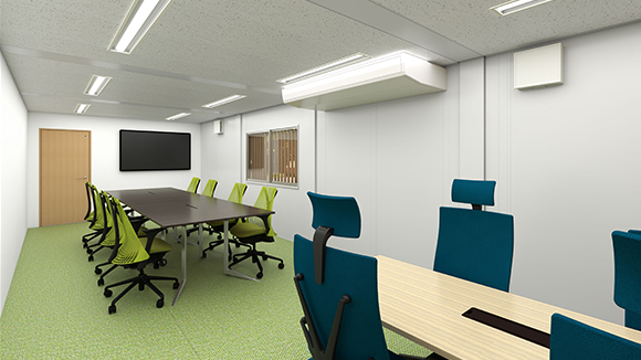 93MS1 11連棟 2階建て 事務所棟パース