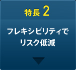 特長2 フレキシビリティでリスク低減