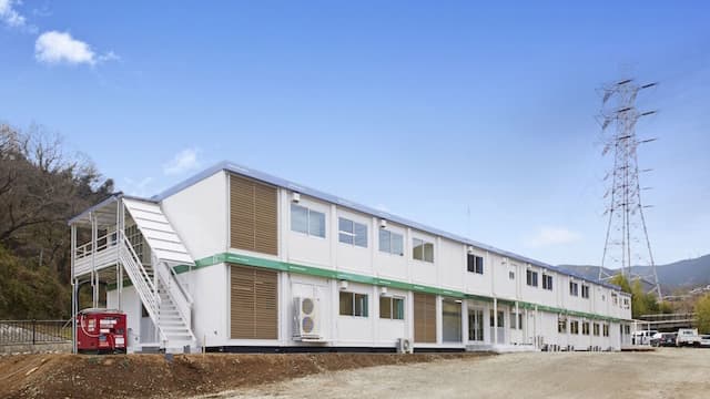 土木現場事務所の施工事例